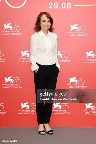 Jessica Harper attends 'Suspiria' photocall during the 75th Venice Film Festival at Sala Casino on September 1, 2018 in Venice, Italy.