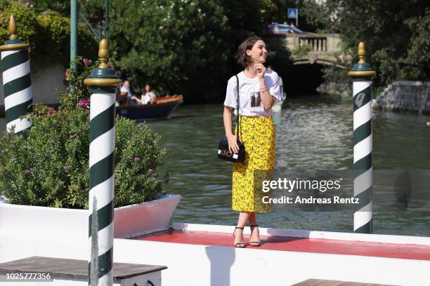 Matilda De Angelis is seen during the 75th Venice Film Festival on September 1, 2018 in Venice, Italy.