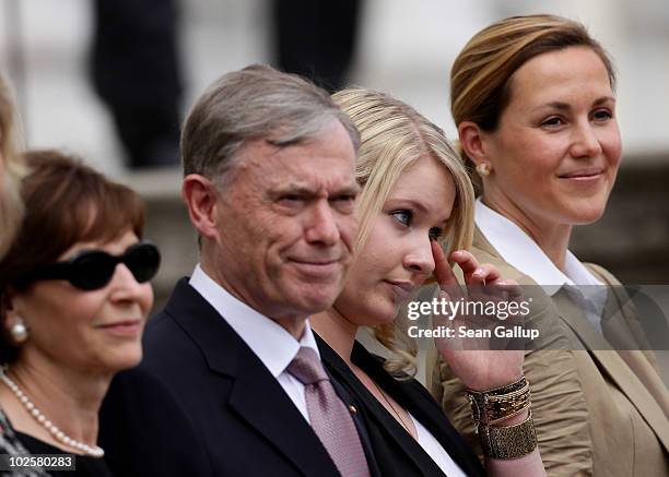 Annalena Wulff , daughter from his first marriage of new German President Christian Wulff, Wulff's second wife new German First Lady Bettina Wulff ,...