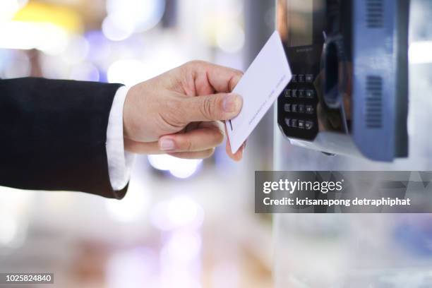 businessman hand scanning finger on machine,technology concept, business concept, - access control stock pictures, royalty-free photos & images