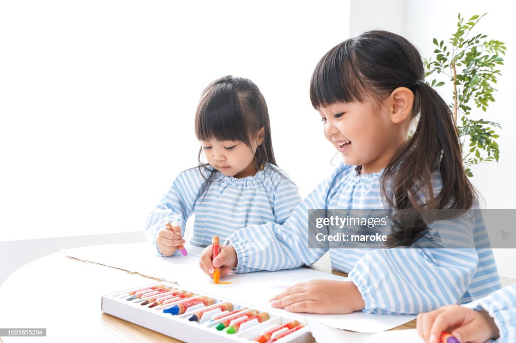 Children crayon image