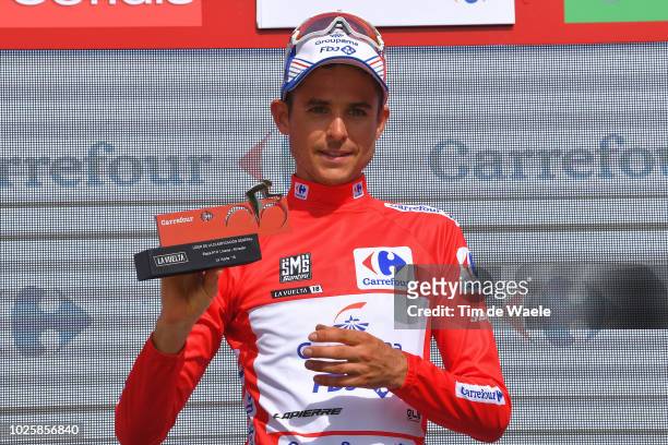 Podium / Rudy Molard of France and Team Groupama FDJ Red Leader Jersey / Celebration / during the 73rd Tour of Spain 2018 / Stage 8 a 195,1km stage...