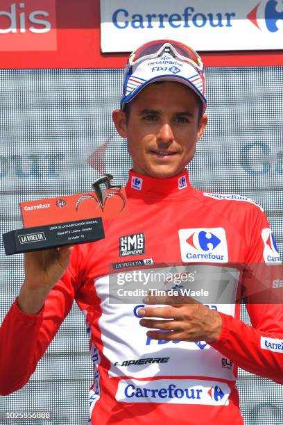 Podium / Rudy Molard of France and Team Groupama FDJ Red Leader Jersey / Celebration / during the 73rd Tour of Spain 2018 / Stage 8 a 195,1km stage...