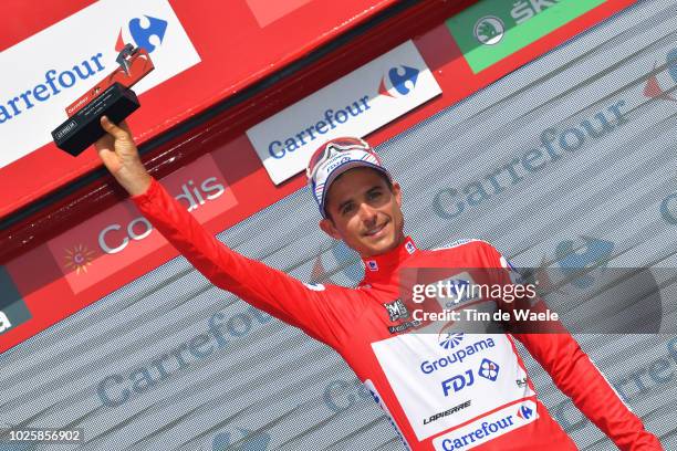 Podium / Rudy Molard of France and Team Groupama FDJ Red Leader Jersey / Celebration / during the 73rd Tour of Spain 2018 / Stage 8 a 195,1km stage...