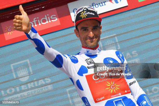 Podium / Luis Angel Mate of Spain and Team Cofidis Polka Dot Mountain Jersey / Celebration / during the 73rd Tour of Spain 2018 / Stage 8 a 195,1km...