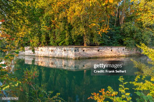 augsburg city: stadtgraben oblatterwallstraße - ditch stock pictures, royalty-free photos & images