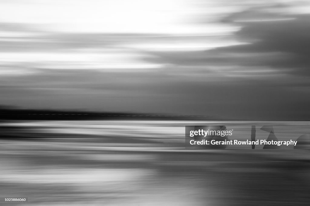 Black & White Beach Abstract, Senegal