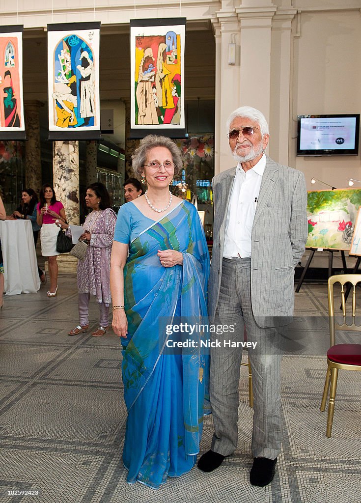 M F Husain And Sunita Jumar - Exhibition