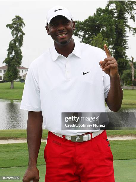 Anfernee "Penny" Hardaway attends the CP3 Foundation & Gulf Relief Foundation Golf Tournament at English Turn on July 2, 2010 in New Orleans,...