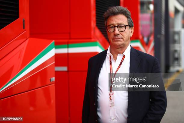Louis Carey Camilleri Ceo of Ferrari in the paddock during the Formula One Grand Prix of Italy.