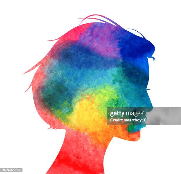ilustraciones, imágenes clip art, dibujos animados e iconos de stock de perfil de la cabeza de la mujer - terapia tratamiento médico