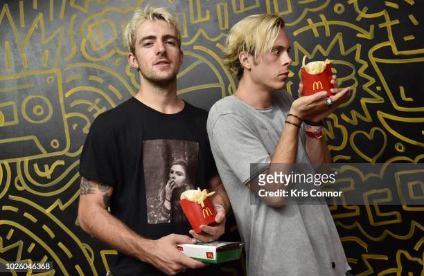 Rocky Lynch and Riker Lynch of The Driver Era attend McDonald's At Made In America Festival on September 1, 2018 in Philadelphia, Pennsylvania.