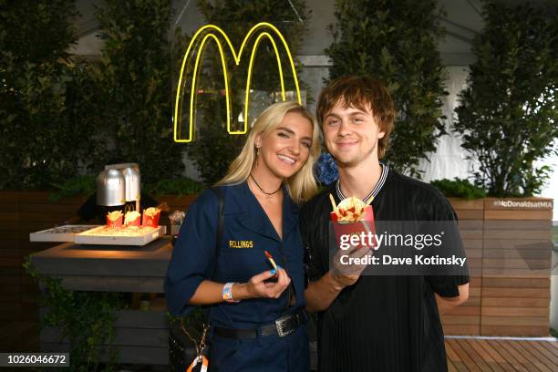 Ellington Ratliff and guest attend McDonald's at Made In America Festival on September 1, 2018 in Philadelphia, Pennsylvania.