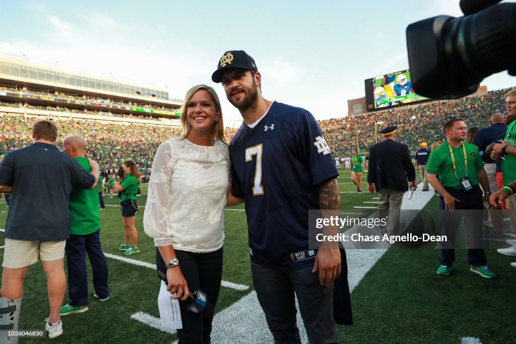 Chicago Blackhawks Visit Notre Dame Stadium