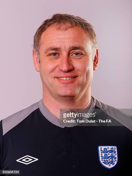 Martin Stevens of England Blind Squad poses for photographs at Royal National College for the Blind on July 03, 2010 in Hereford, Wales.