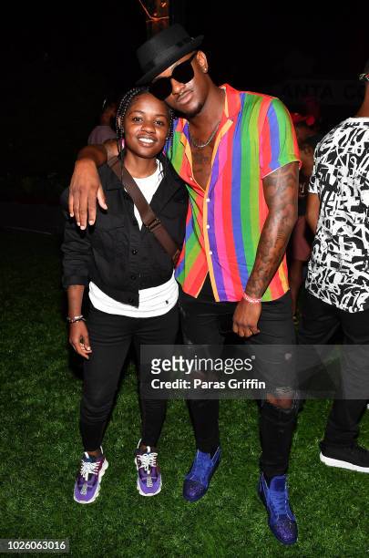 Bre-Z and BlameItOnKWay attends The "Bobby-Q" Atlanta Premiere Of "The Bobby Brown Story" at Atlanta Contemporary Arts Center on September 1, 2018 in...