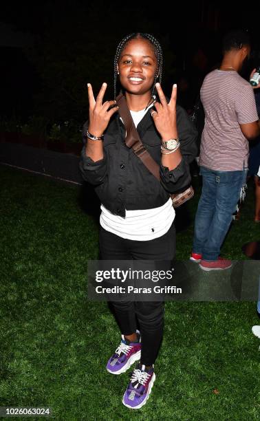 Actress Bre-Z attends The "Bobby-Q" Atlanta Premiere Of "The Bobby Brown Story" at Atlanta Contemporary Arts Center on September 1, 2018 in Atlanta,...