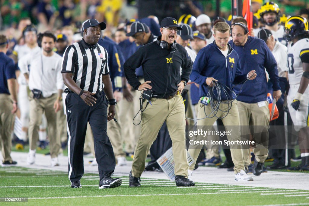 COLLEGE FOOTBALL: SEP 01 Michigan at Notre Dame