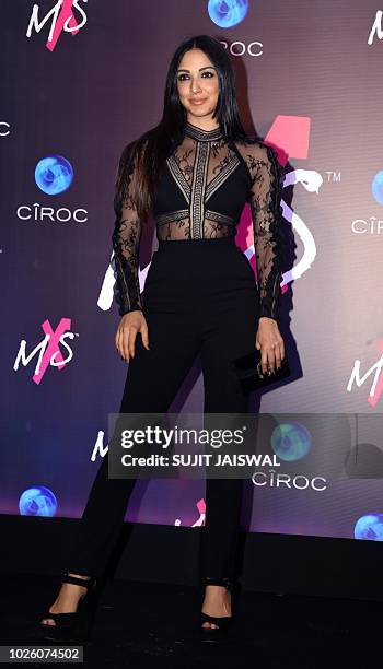 Indian Bollywood actress Kiara Advani poses during the store launch of the fashion label MXS in Mumbai on September 1, 2018.