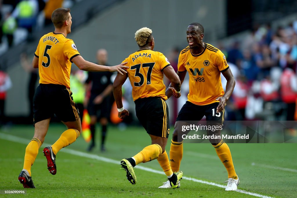 West Ham United v Wolverhampton Wanderers - Premier League