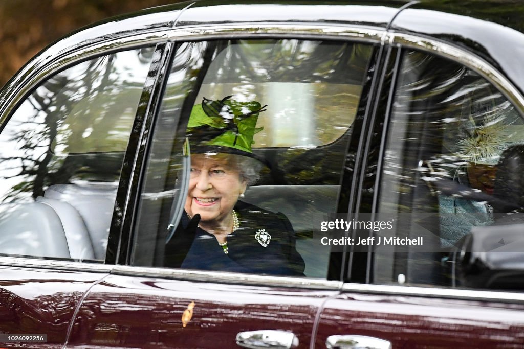 The Royal Family Attend Crathie Church