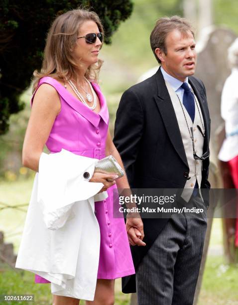 Tom Bradby attends the wedding of Mark Dyer and Amanda Kline at St. Edmund's Church on July 3, 2010 in Abergavenny, Wales.