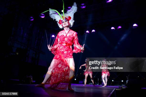 Flloyd perfroms onstage during Wigstock 2018 at Pier 17 on September 1, 2018 in New York City.