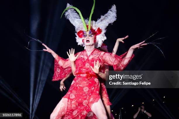 Flloyd perfroms onstage during Wigstock 2018 at Pier 17 on September 1, 2018 in New York City.