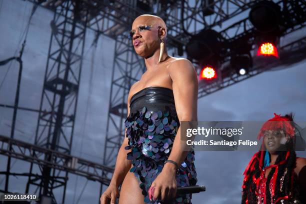 Kevin Aviance performs onstage during Wigstock 2018 at Pier 17 on September 1, 2018 in New York City.