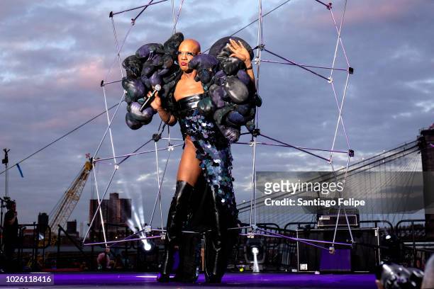 Kevin Aviance performs onstage during Wigstock 2018 at Pier 17 on September 1, 2018 in New York City.