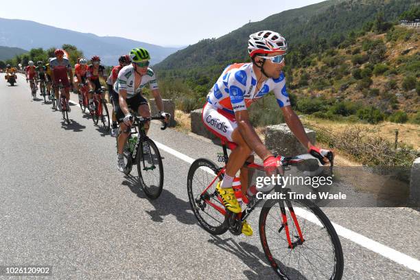 Luis Angel Mate of Spain and Team Cofidis Polka Dot Mountain Jersey / Benjamin King of The United States and Team Dimension Data White Combined...