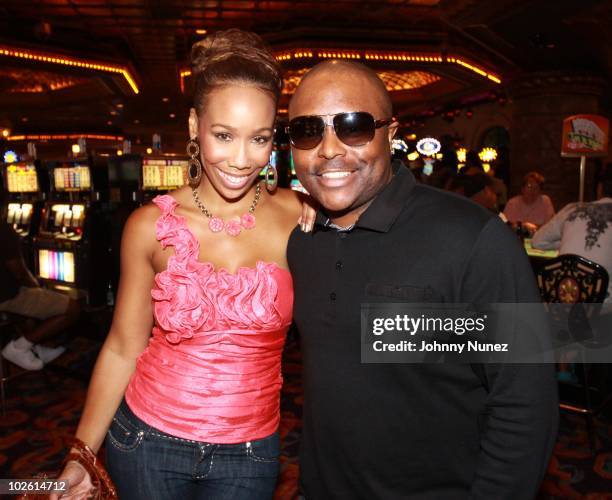 Brasie Patterson and Alex Thomas attend the Tom Joyner Foundation party at Harrah's Casino on July 3, 2010 in New Orleans, Louisiana.