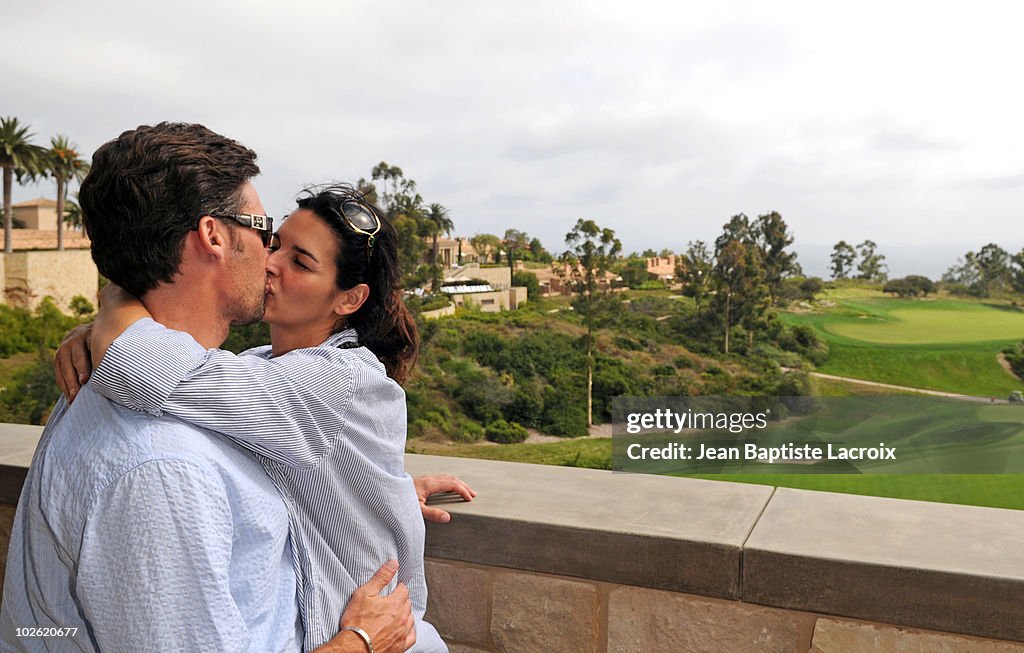 Angie Harmon at Pelican Hill Resort
