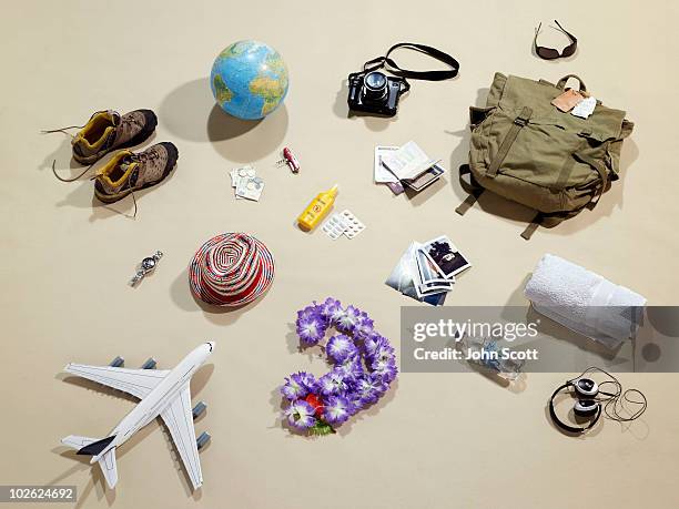 still life objects representing holidays - bottle making stock pictures, royalty-free photos & images