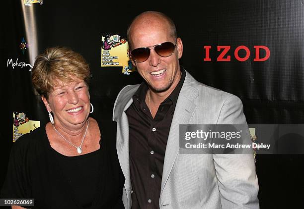 Actor Mark Wahlberg's mother, Alma Wahlberg and brother Jim Wahlberg attend M. Night Shyamalan's "The Happening" Screening & After Party hosted by...