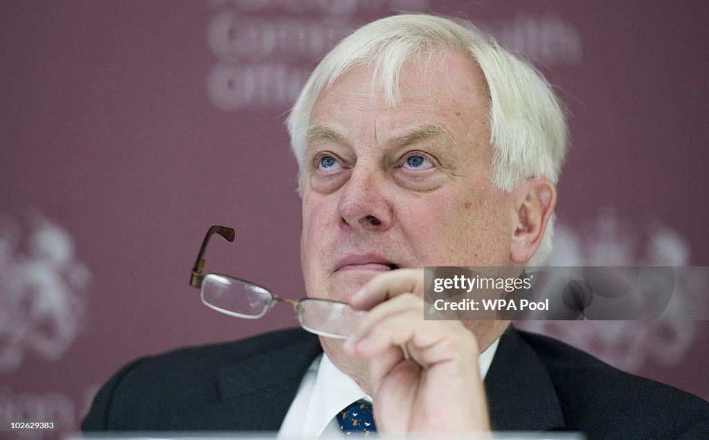 Lord Patten Outlines The Programme For The Pope's Visit To The UK