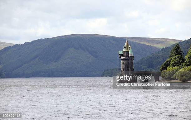 View of Lake Vyrnwy and it's surrounding estate which is for sale at GBP 11 million on July 5, 2010 in Llanwddyn, Wales. The sale of 23,000 acres by...