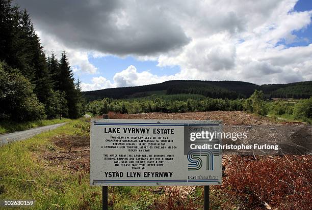 View of Lake Vyrnwy estate which is for sale at GBP 11 million on July 5, 2010 i in Llanwddyn, Wales. The sale by Severn Trent Water of 23,000 acres...