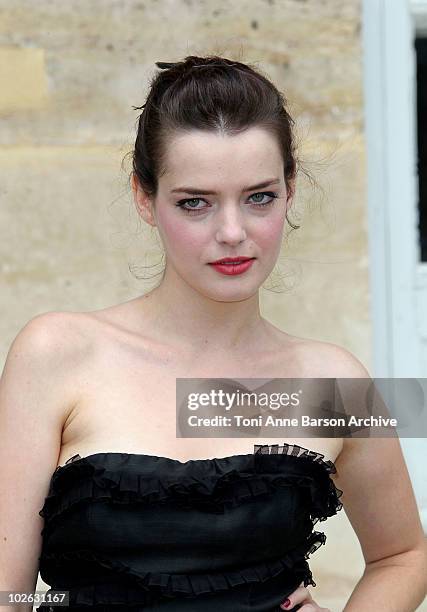 Roxanne Mesquida attends the Dior show as part of Paris Fashion Week Fall/Winter 2011 at Musee Rodin on July 5, 2010 in Paris, France.