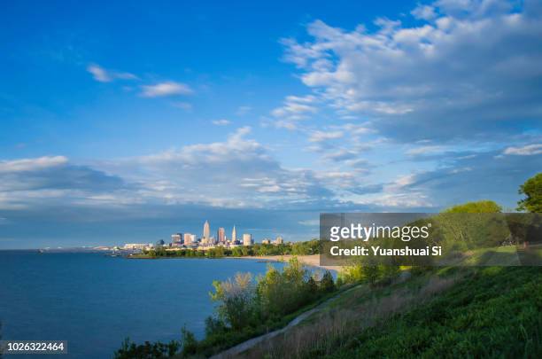 cleveland summer - cleveland ohio stock pictures, royalty-free photos & images