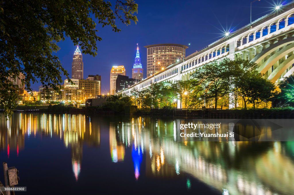 Cleveland Skyline at night