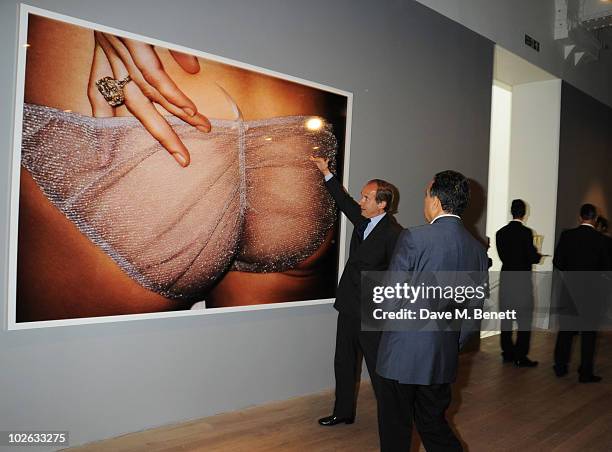 Simon de Pury attends the private view of 'Mario Testino: Kate Who?', at Phillips de Pury & Company on July 5, 2010 in London, England.