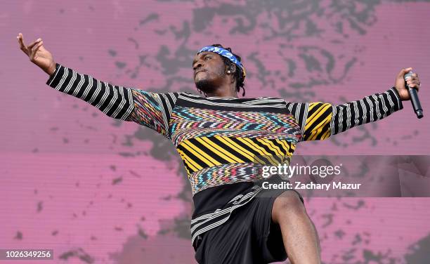 Pusha T performs onstage during the 2018 Made In America Festival at Benjamin Franklin Parkway on September 2, 2018 in Philadelphia, Pennsylvania.
