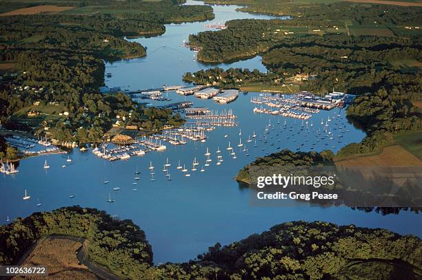 tributary to chesapeake bay - chesapeake bay stock pictures, royalty-free photos & images