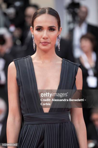 Ana Moya Calzado walks the red carpet ahead of the 'The Sisters Brothers' screening during the 75th Venice Film Festival at Sala Grande on September...