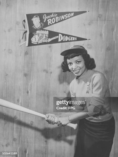 American actress Ruby Dee, who has been signed to play baseball player Jackie Robinson's wife Rae in the biopic 'The Jackie Robinson Story', 10th...