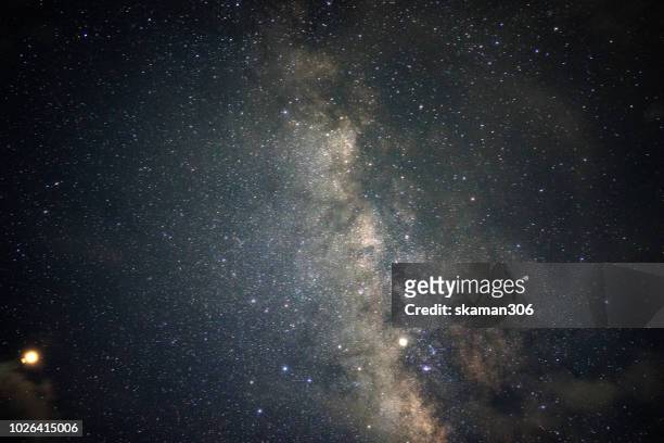 milky way of star - weltraum und astronomie stock-fotos und bilder