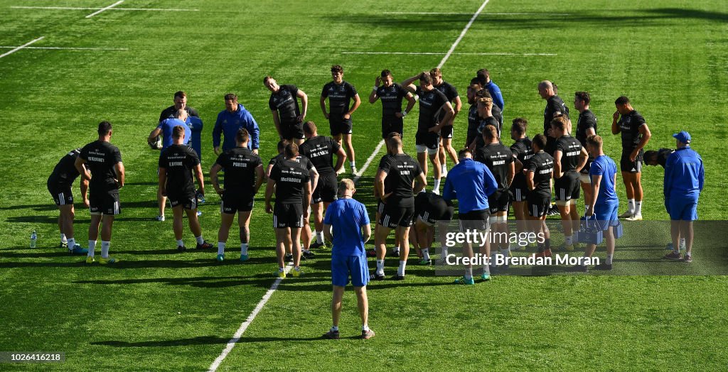 Leinster Rugby Squad Training and Press Conference