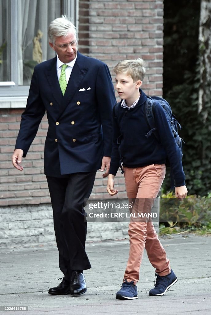 BELGIUM-EDUCATION-SCHOOL-ROYALS