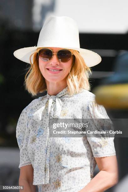 Naomi Watts is seen arriving at the 75th Venice Film Festival on September 3, 2018 in Venice, Italy.